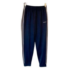ADIDAS Boy's XL Y2K Athletic Performance Navy/black Silver Jogger Pants Active